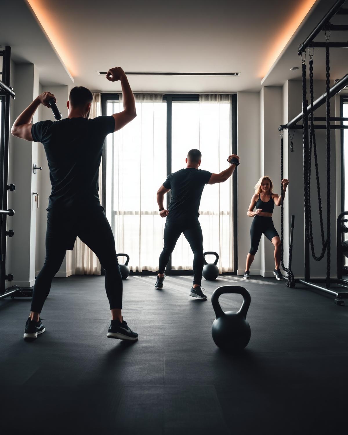 HIIT & BodyPump at a luxury apartment community